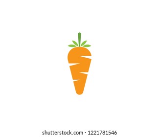 Carrot icon logo vector