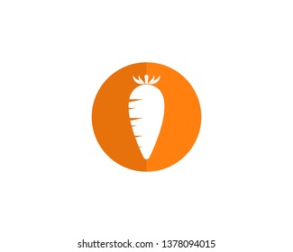 Carrot icon logo vector
