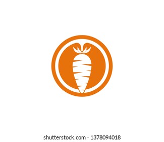 Carrot icon logo vector