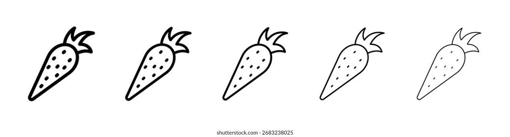 Carrot icon for mobile concept and web design.