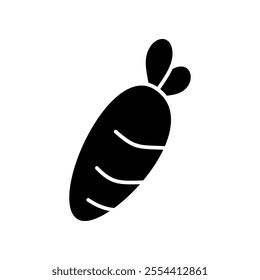 carrot icon, modern vector isolated on white background.	