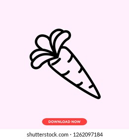 Carrot icon modern vector style