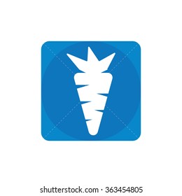carrot icon, on white background carrot icon, on white background