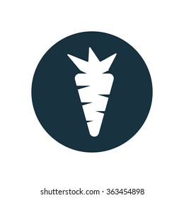 carrot icon, on white background