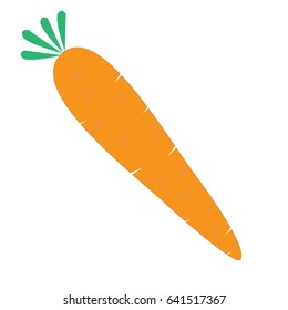 carrot icon on white background. 