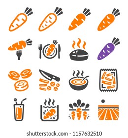 carrot icon set