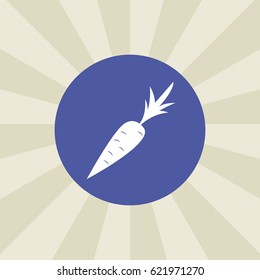 carrot icon. sign design. background