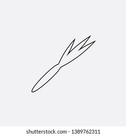 carrot icon sign signifier vector