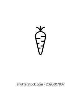 Carrot icon, Carrot sign vector for web site Computer and mobile app