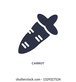 carrot icon. Simple element illustration from fruits concept. carrot editable symbol design on white background. Can be use for web and mobile.