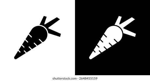 Carrot icon symbol collection. Flat vector stock illustration.