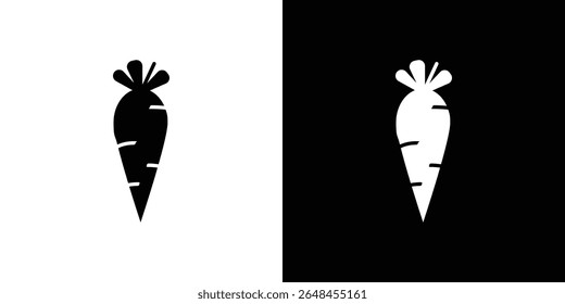 Carrot icon symbol collection. Flat vector stock illustration.