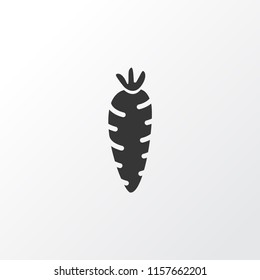 Carrot icon symbol. Premium quality isolated root vegetable element in trendy style.