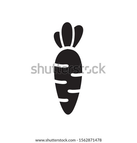 Carrot icon in trendy flat style design. Vector graphic illustration. Suitable for website design, logo, app, and ui. EPS 10.