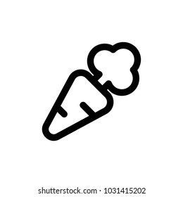 carrot icon vector