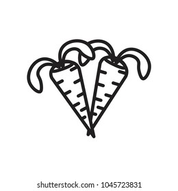 carrot icon vector