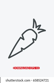 Carrot icon, Vector