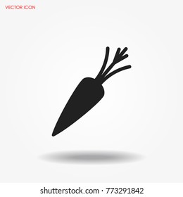 Carrot icon vector