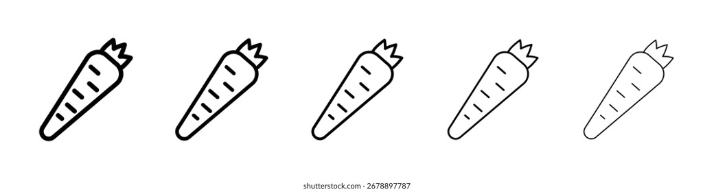 Carrot icon vector collection. EPS 10