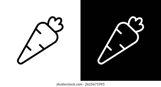 Carrot icon vector collection. vector sign illustration