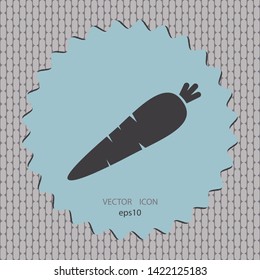 Carrot icon, vector design element