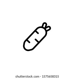 
carrot icon vector design template on white background