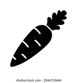 Karottensymbol, Vektordesign-Vorlage