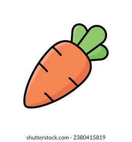 carrot icon vector design template simple and clean