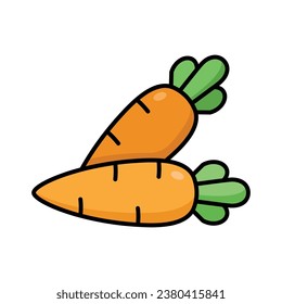 carrot icon vector design template simple and clean