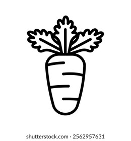 carrot icon vector design template elegant style