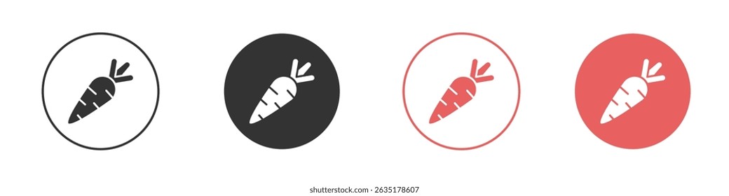 Carrot icon vector design template simple and clean style