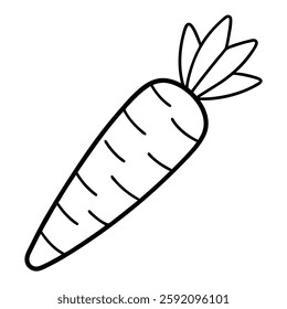 Carrot icon vector from easter day concept. Thin line illustration of carrot editable stroke. carrot linear sign for use on web and mobile apps, logo, print media
.vector illustration on white 