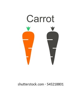 carrot icon vector eps