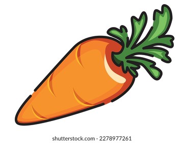 Carrot icon vector flat design. carrot vector.