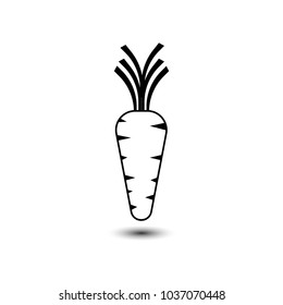 Carrot icon. vector illustration