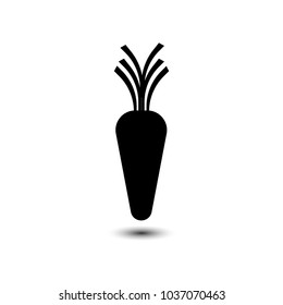 Carrot icon. vector illustration