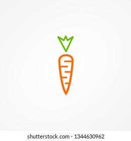 Carrot icon. Vector illustration.