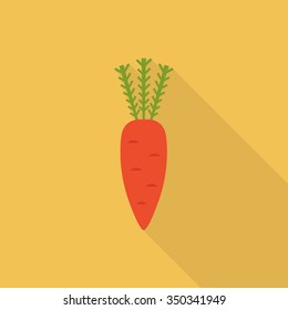 carrot icon. vector illustration