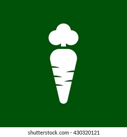 carrot icon. carrot vector illustration