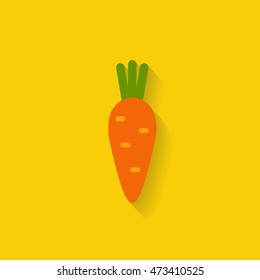 carrot icon. vector illustration