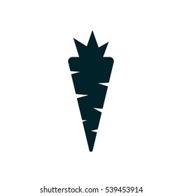 carrot icon, vector illustration