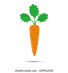 Carrot icon. Vector illustration