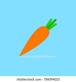 Carrot icon. Vector illustration.