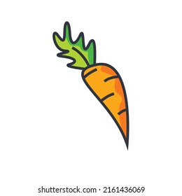 carrot  icon vector illustration design template