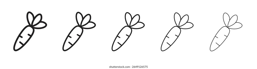 Carrot icon vector illustration isolated