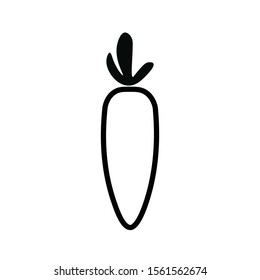 Carrot icon vector illustration logo template for many purpose.Isolated on white background