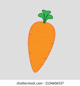 Carrot icon vector illustration on white
