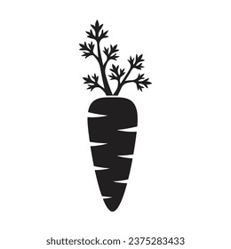 Carrot icon vector illustration. Vegetable on isolated background. Agriculture plant sign concept.