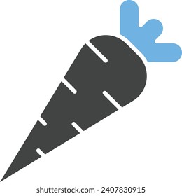 Carrot icon vector image. Suitable for mobile application web application and print media.