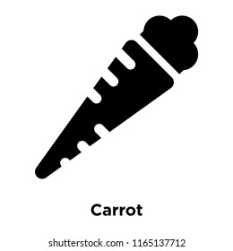Carrot icon vector isolated on white background, Carrot transparent sign , food and fruit symbols